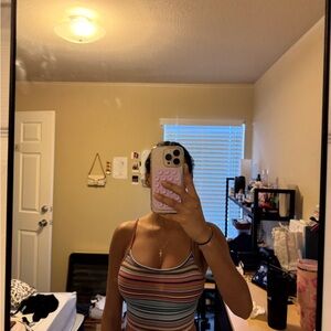 Colorful Striped Tank Top